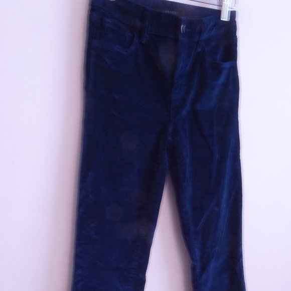 J BRAND JOAN Velvet Super High Rise Wide Flared Pants Jeans 26 Indigo NWT 248 - Picture 6 of 11